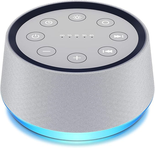 Brown Noise Sound Machine with 30 Soothing Sounds White Noise Machine 12 Colors Night Light for Baby Adults Kids Sleep Machines 36 Volume Levels 5 Timers for Home Office-CubbioJoy