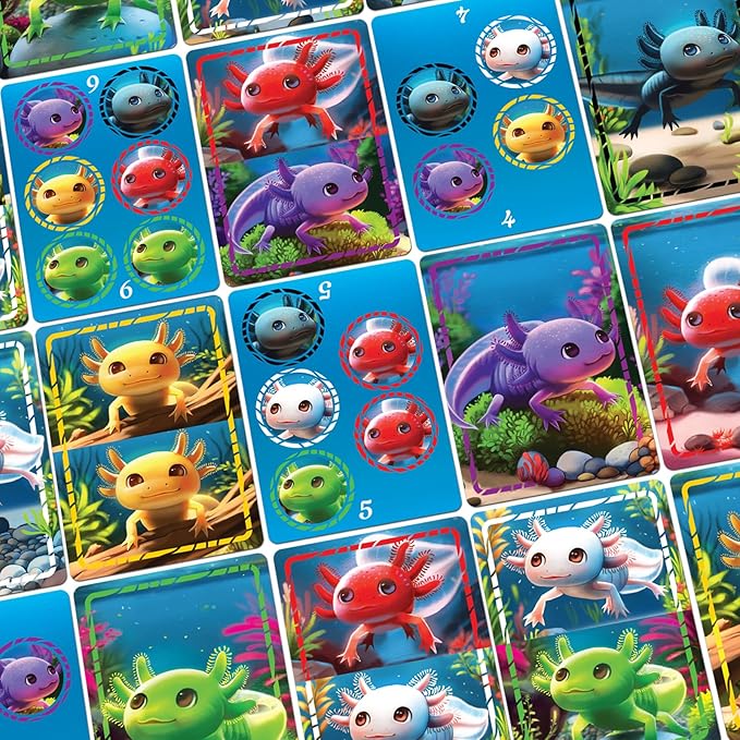 A Lotta Axolotls | Lighthearted Card Game | Great for Game Night | Perfect for Kids and Adults | Ages 6 and up-CubbioJoy