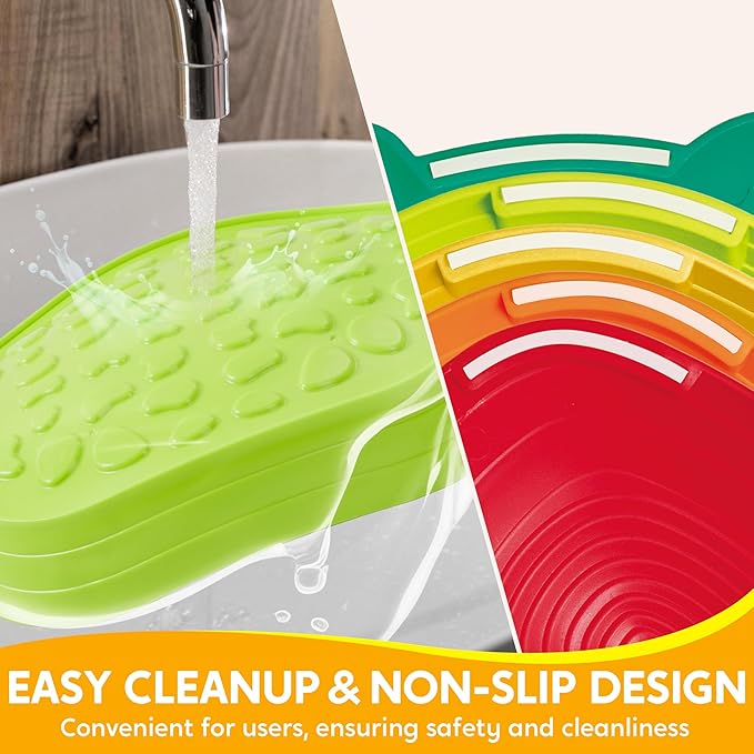 JOYIN 5 Pcs Turtle Balance Stepping Stones, Kids Turtle Path Jumping Stones, Toddler Obstacle Course Coordination Game Toys Indoor or Outdoor Play for Kids Aged 3+-CubbioJoy