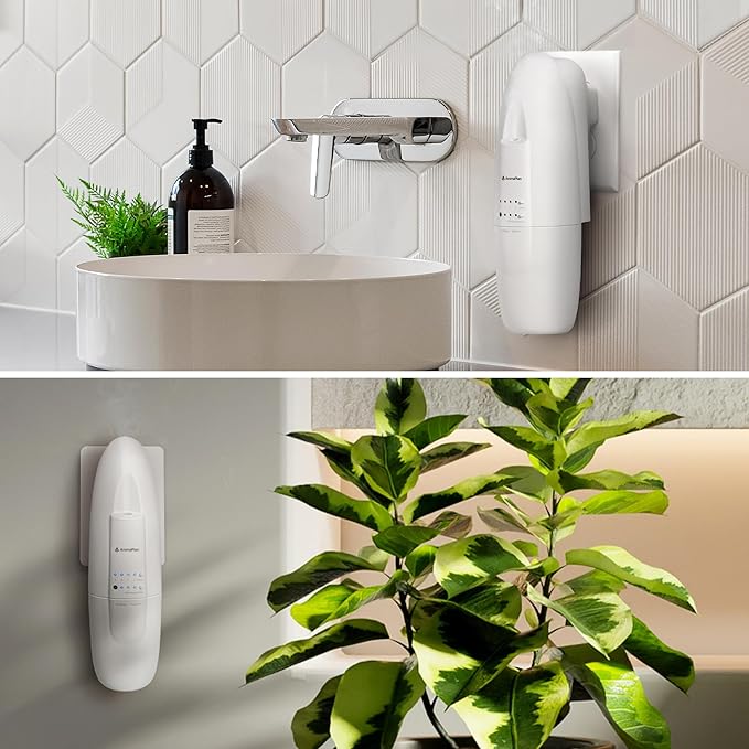 AromaPlan Authentic Plug in Waterless Diffuser (2 Pack)- Fragrance Diffuser, Waterless Diffusers for Essential Oils, Wall Diffusers Plug in-Up to 500 Sq. FT Coverage - Nanotechnology Plug in (White)-CubbioJoy