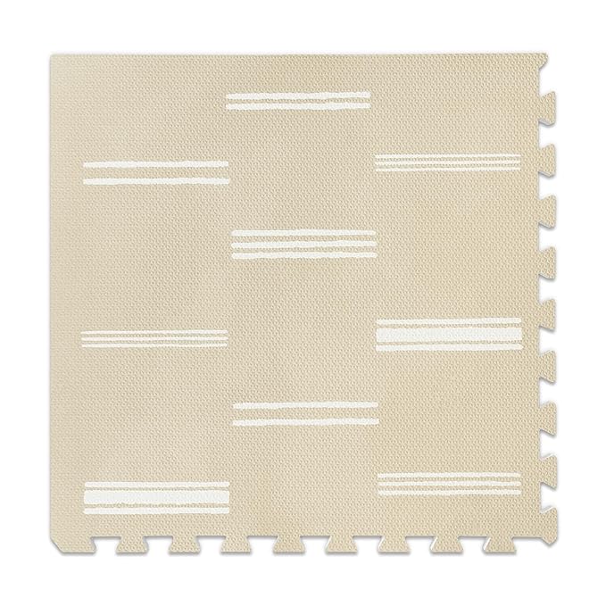 Baby Play Mat for Floor – 6x8ft Old White | Soft Non Toxic Premium EVA Foam Tiles for Tummy Time, Crawling & Playroom – Waterproof Interlocking Floor Mat for Babies & Toddlers by Lillefolk (12 Tiles)-CubbioJoy