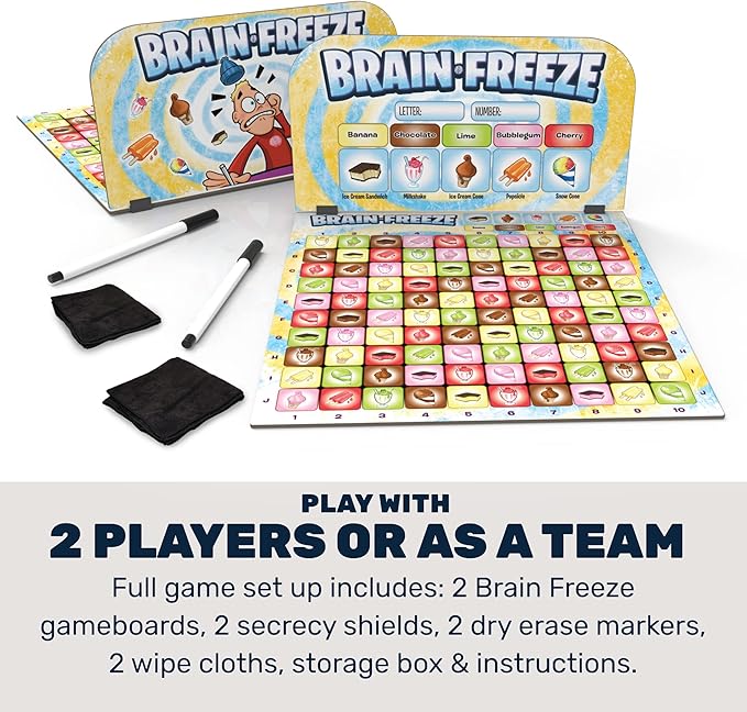 Brain Freeze™ Board Game – Fun Memory Game for Kids & Families, Educational Toys & Learning Game, Logic & Deduction Challenge, Ages 5+-CubbioJoy