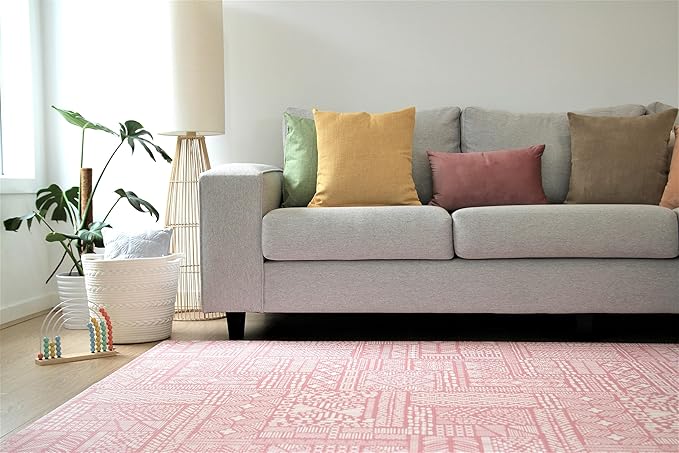 Cushmat Stylish Reversible Foam Play Mat (Large, Explorer - Ash Rose) - Soft, Waterproof, Durable Play mat for Infants, Babies, Toddler, Kids & Grownup - 6.5ft x 4.5ft-CubbioJoy