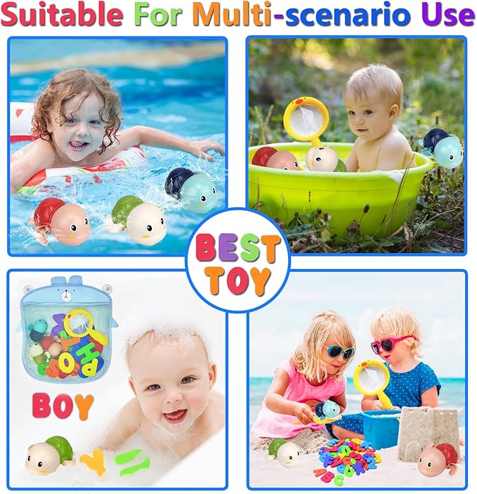 Bath Toys Kids Age 1-3 - Foam Bath Letters And Numbers Abc Alphabet Learning Toys Bathtub Toys Toddlers 2-4 Water Pool Shower Tub Toy Babies Infant 6-9-12-18-24 Months Gifts For 1-6 Year Old Boy Girl-CubbioJoy