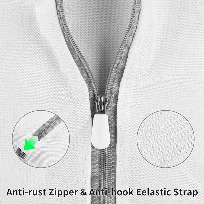 3 Pack Large Mesh Laundry Bags by MDSXO- Fine Durable Lingerie Delicates Bag for Washing Machine 16 * 20 inch [3 Pack]-CubbioJoy