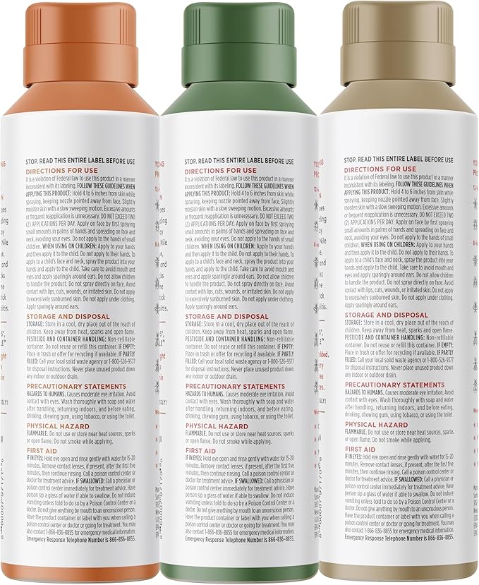 Insect Repellent Variety Pack, 12-Hour Mosquito & Tick Protection, Picaridin-Based, Water-Based, Lightweight, Quick-Drying, DEET Alternative, Face & Body Use, 3 Pack-CubbioJoy