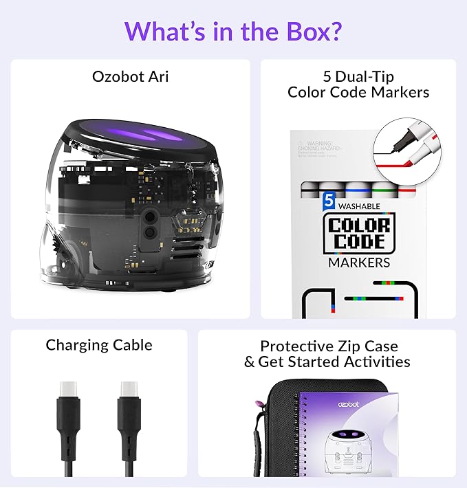 Ari Entry Kit | Interactive Learning Robot with Touch Screen, ToF Sensor, Accelerometer, Gyroscope, and AI Integration | Hands-On STEM Education for Classrooms and Homeschool-CubbioJoy