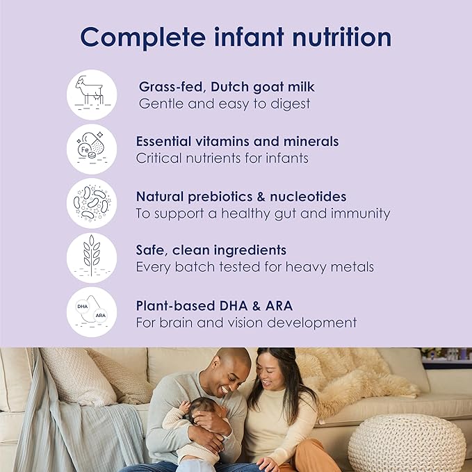 Kabrita Goat Milk Infant Formula - Easy to Digest Baby Formula 0-12 Months - Contains Prebiotics, Iron, DHA, Non-GMO - Gentle on Sensitive Tummies - Formula Supporting Gut Health & Sleep - 14oz (Pack of 12)-CubbioJoy