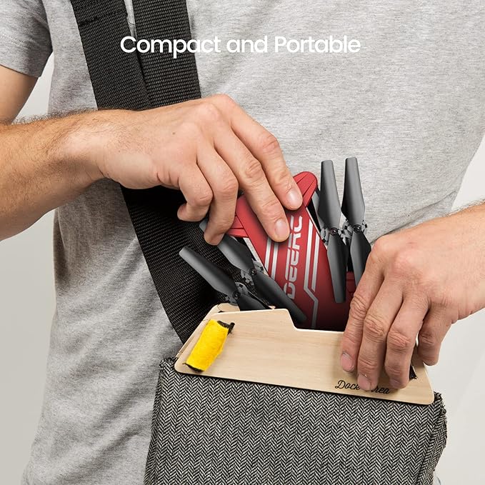 DEERC D20 Mini Drone for Kids with 720P HD FPV Camera Remote Control Toys Gifts for Boys Girls with Altitude Hold, Headless Mode, One Key Start Speed Adjustment, 3D Flips 2 Batteries, Red-CubbioJoy