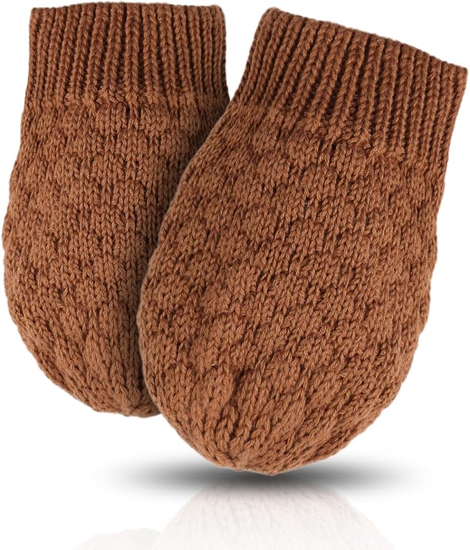 Baby Knit Mittens Toddler Boys Girls Gloves Winter Infant Newborn No Scratch Mitten 0-3 Years-CubbioJoy