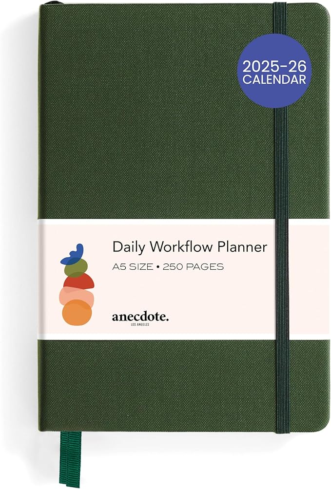 Anecdote 2026 Planner: A Monthly, Weekly & Daily Planner 2026 for Planning Your Success - A5 Size Hardcover Start Anytime and Achieve your Goals - Evergreen-CubbioJoy