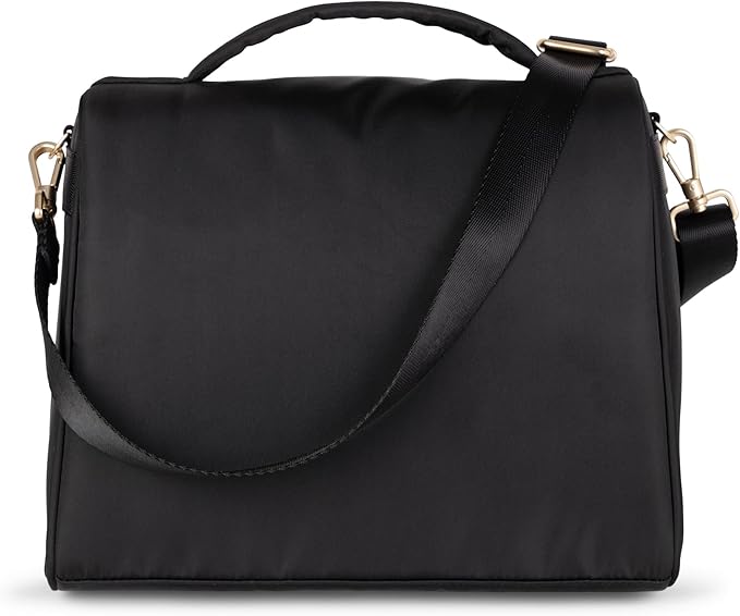 JuJuBe New Insulated Bottle Bag, Breastmilk Storage Bag for Baby Bottles, Travel Insulated Waterproof Lunch Bag or Cooler Bag for Nursing, Milk, Food, Baby Formula, Snacks, Black, Mothers Day Gift-CubbioJoy