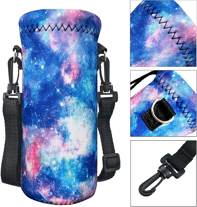 AUPET Water Bottle Bag Carrier,24oz/32oz Insulated Neoprene bottle Sling Holder Case Pouch Cover for 1000ML/750ML Bottles with Shoulder Strap for walking-CubbioJoy