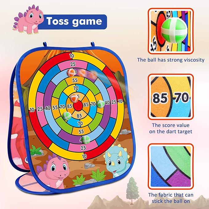 Animal Bean Bag Toss Game Toy Outdoor Toss Game, Family Party Party Supplies for Kids, Gift for Boys Birthday or Christmas for Toddlers Ages 3 4 5 6 Year Old-CubbioJoy