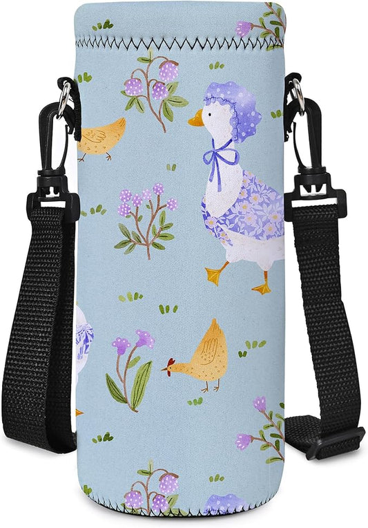 AUPET Water Bottle Sling Bag Carrier Crossbody Sleeve,Insulated Neoprene Bottle Case Holder Pouch Cover 500ML/17oz with Shoulder Strap for Walking Women Men-CubbioJoy