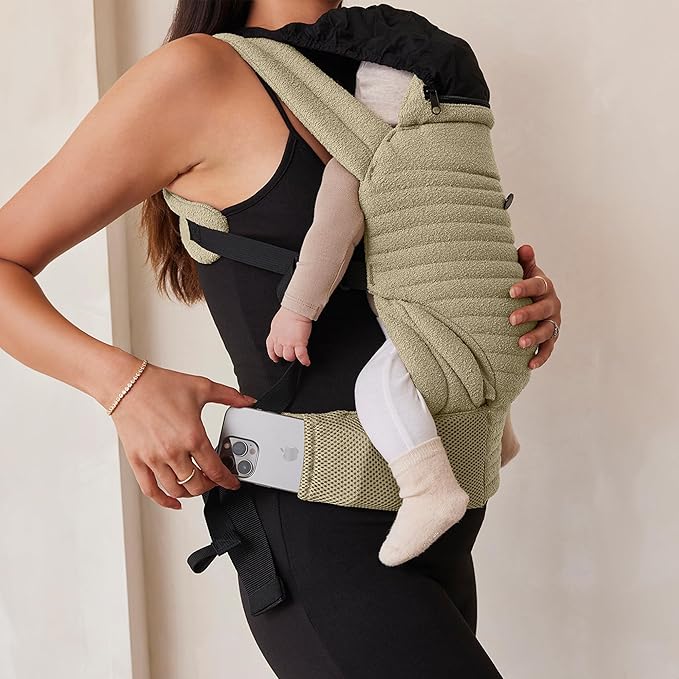 Bumpsuit Baby Carrier for Men Women Newborn to Toddler (7-45 lbs), Ergonomic Face-in & Face-Out Quilted Shell Baby Wearing Carrier with Pockets and Padded Cross Over Back Straps-CubbioJoy