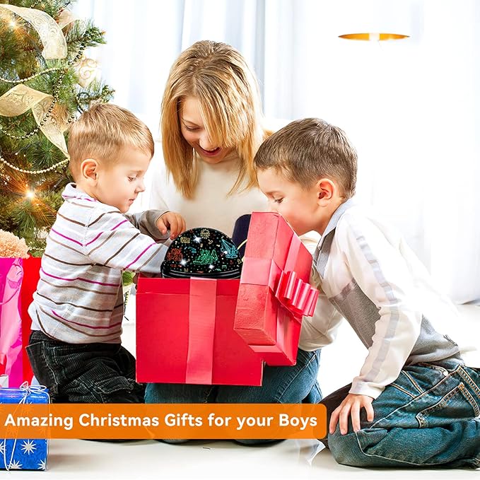 Car Truck Night Light Projector Toys for Boys Age 3-5 Toddler Tractor Nightlights 360 Degree Rotation with 17 Colors Changing Baby Ceiling Light Projector for Boys Girls Bedroom Decoration-CubbioJoy