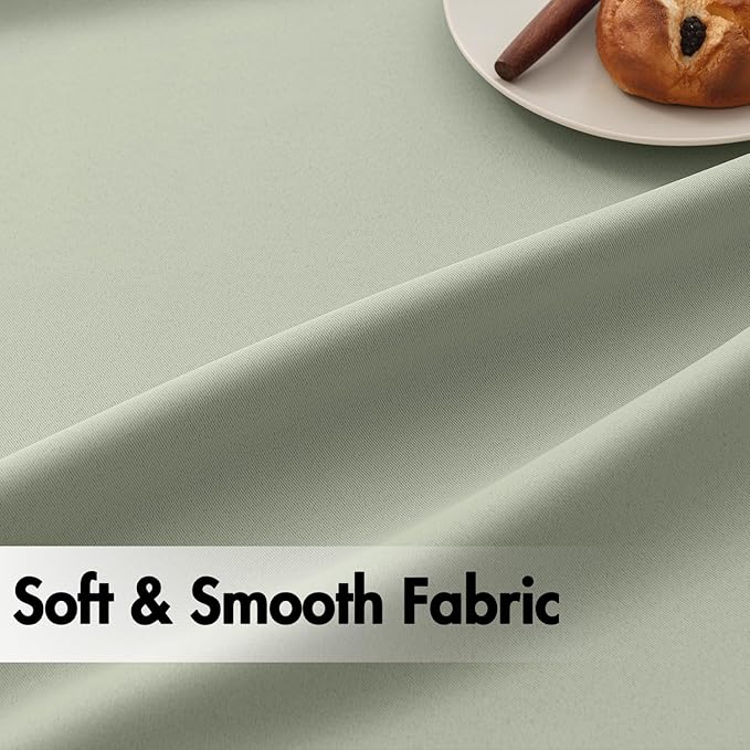 ANRODUO Sage Green Room Darkening Curtains 84 Inch Long 2 Panels Set Thermal Insulated Blackout Drapes with Hooks, Rings, Clips - Light Blocking & Soundproof, Soft Fabric Machine Washable-CubbioJoy