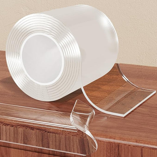 13.12 FT Edge Corner Protector Baby Proofing,Soft Clear Furniture Table Corner Guard & Edge Safety Cabinet Door Bumper,Crib Bumpers,Wall Protector(Width 2.6 in，Thickness 0.08 in)-CubbioJoy