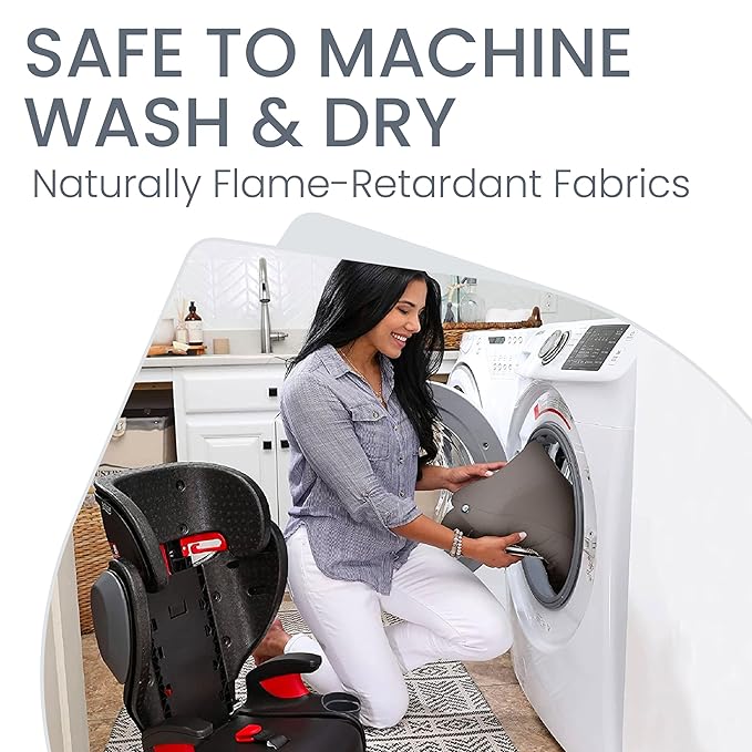 Britax Highpoint Backless Belt-Positioning Booster Seat, SafeWash Gray Ombre-CubbioJoy