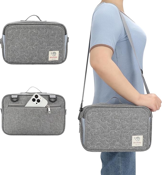 Accmor Stroller Organizer, Universal Stroller Organizer with Insulated Cup Holder Pocket, Dual Purpose Large Capacity Stroller Bag Caddy, Stroller Accessories Fits for Uppababy, Doona, Nuna Strollers-CubbioJoy