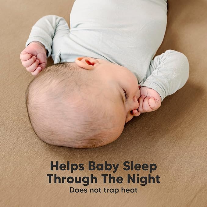 KeaBabies 2-Pack Organic Crib Sheets for Boys, Girls - 52x28 Fitted Crib Mattress Sheet Neutral, Breathable Jersey Cotton Cover for Baby Bed, Toddler Mattress, Soft & Cute Prints (Pecan)-CubbioJoy