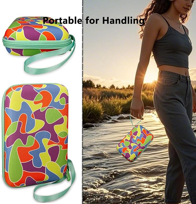 Case Compatible with Giiker Super Slide Brain Games, Protective Storage Bag Holder for Giiker Brain Teaser Puzzles Games Toys (Only Case) (Multicolor)-CubbioJoy