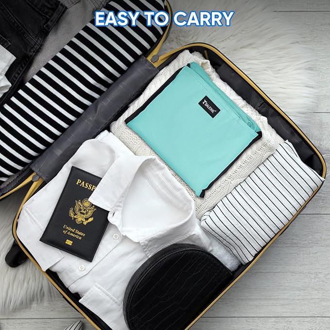 BALEINE 150L Laundry Bag Backpack, 900D Oxford Fabric Large Travel Laundry Bags with Shoulder Straps and 2 Mesh Pockets for College Dorm, Apartment, Laundromat (Sky Blue, 150L)-CubbioJoy