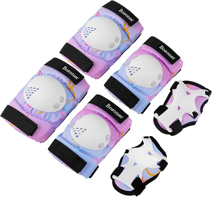 BOSONER Kids/Youth Knee Pad Elbow Pads for Roller Skates Cycling BMX Bike Skateboard Inline Rollerblading, Skating Skatings Scooter Riding Sports-CubbioJoy