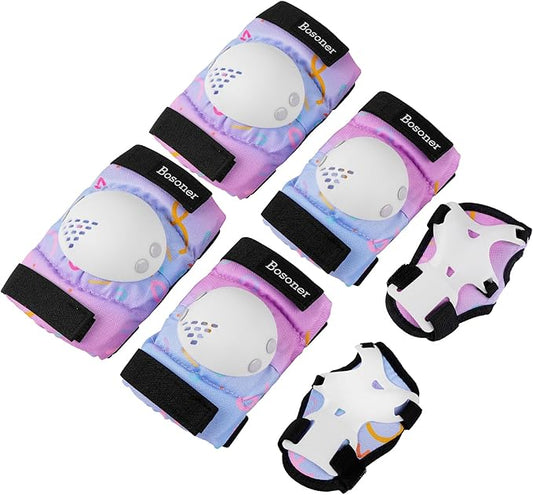BOSONER Kids/Youth Knee Pad Elbow Pads for Roller Skates Cycling BMX Bike Skateboard Inline Rollerblading, Skating Skatings Scooter Riding Sports-CubbioJoy