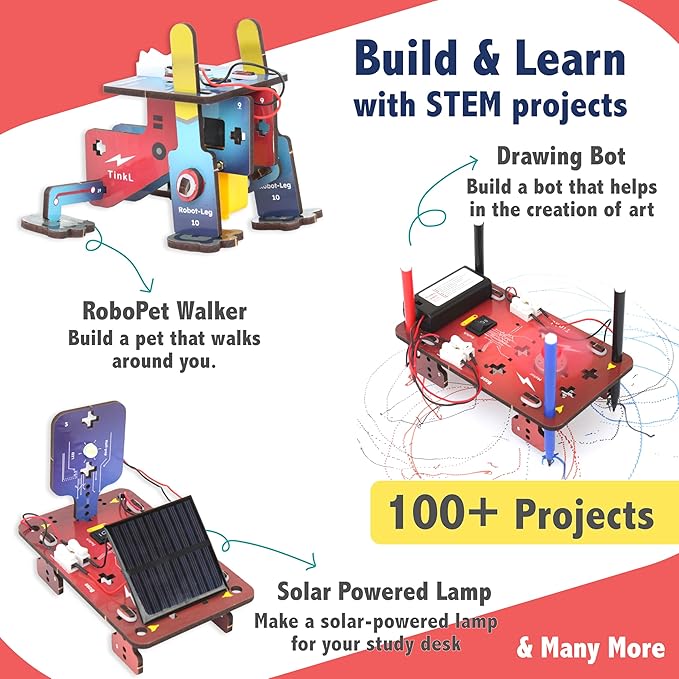 Butterfly EduFields 200+ Jumbo STEM Projects Kit for Kids Age 12-14 | Engineering & Science Experiments for 8-12 Year Olds | Electronics Circuits | Best Birthday Gift for Kids Age 12-14-CubbioJoy