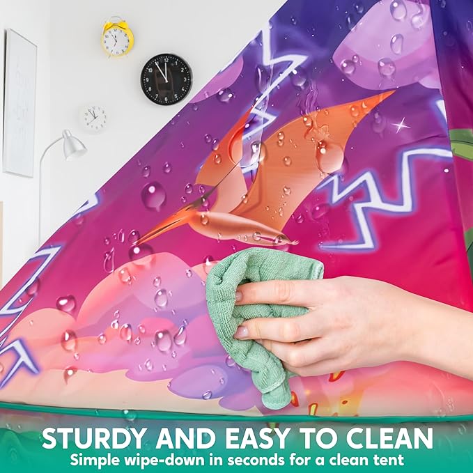 JOYIN Dinosaur Play Tent for Kids, Pop Up Play Tent for Boys & Girls, Kids Indoor Outdoor Dinosaur Playhouse Tent Set for Toddlers Birthday-CubbioJoy