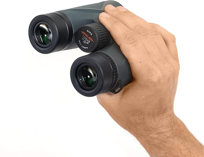 Athlon Optics 10x42 Midas UHD Gray Binoculars with Eye Relief for Adults and Kids, High-Powered Binoculars for Hunting, Birdwatching, and More-CubbioJoy