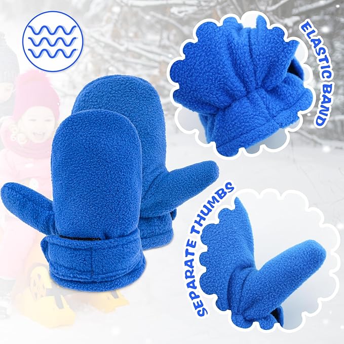 BAVST Baby Toddler Winter Mittens Girls Warm Fleece Lined Gloves Kids Sherpa Lined Mittens for Boys-CubbioJoy