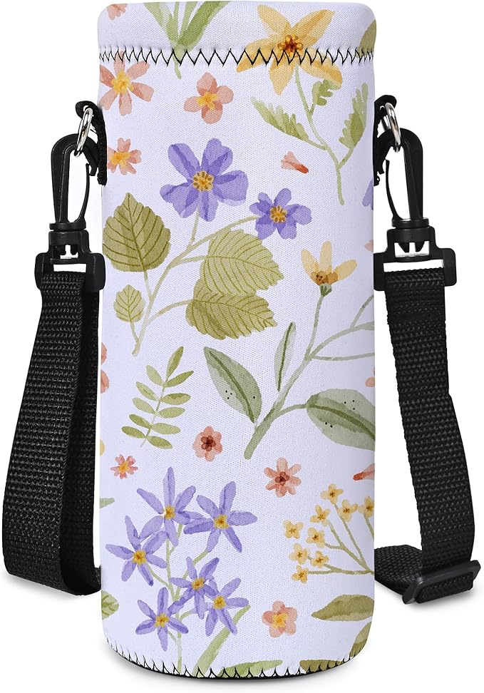 AUPET Water Bottle Bag Carrier,24oz/32oz Insulated Neoprene bottle Sling Holder Case Pouch Cover for 1000ML/750ML Bottles with Shoulder Strap for walking-CubbioJoy