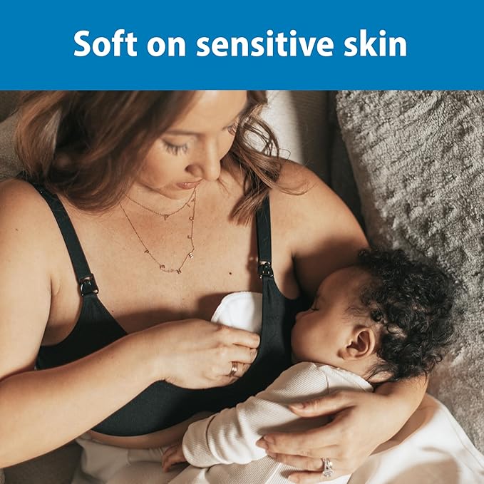 Dr. Brown's Reusable Breast Pads for Breastfeeding, Washable Nursing Pads with Laundry Bag, Day & Night Absorption, 8 Count-CubbioJoy