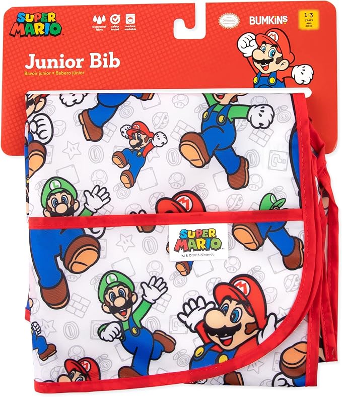 Bumkins Bibs - Toddler Bibs, Waterproof, Large for 1-3 Years, Short Sleeve-CubbioJoy