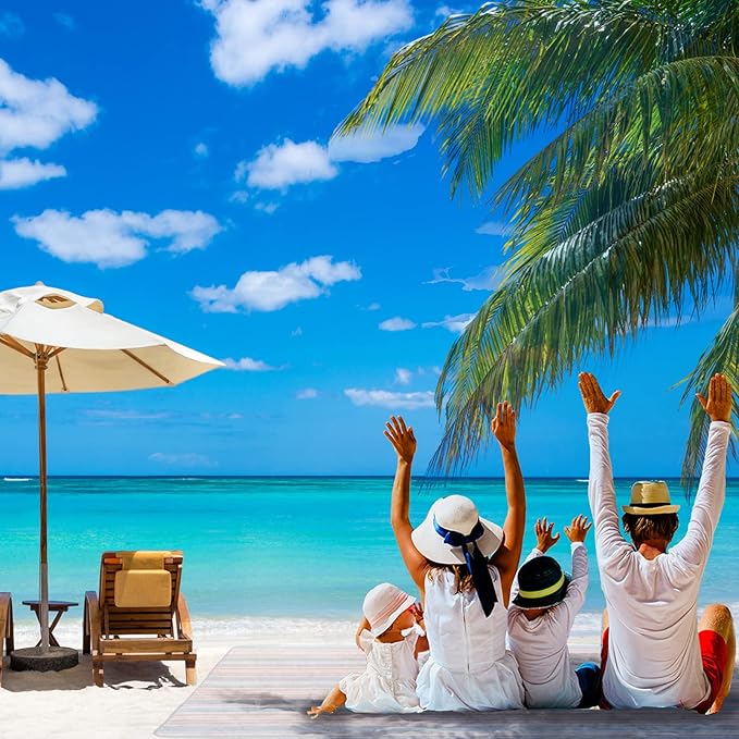 Beach Blanket Picnic Mat Outdoor Picnic Blanket Extra Large Sand Proof Waterproof Portable Beach Chair Mat for Adult Camping Hiking Travel Park Law Grass-CubbioJoy