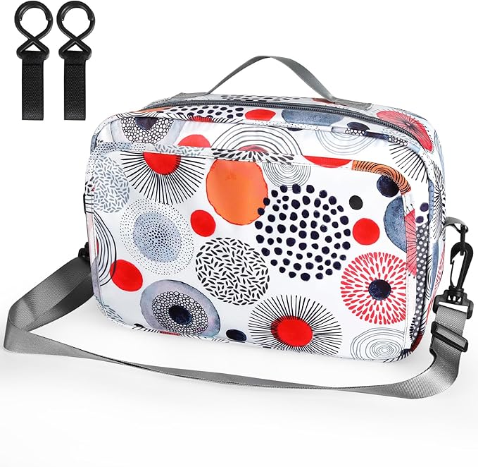 Accmor Stroller Organizer, Universal Stroller Organizer with Insulated Cup Holder Pocket, Dual Purpose Large Capacity Stroller Bag Caddy, Stroller Accessories Fits for Uppababy, Doona, Nuna Strollers-CubbioJoy