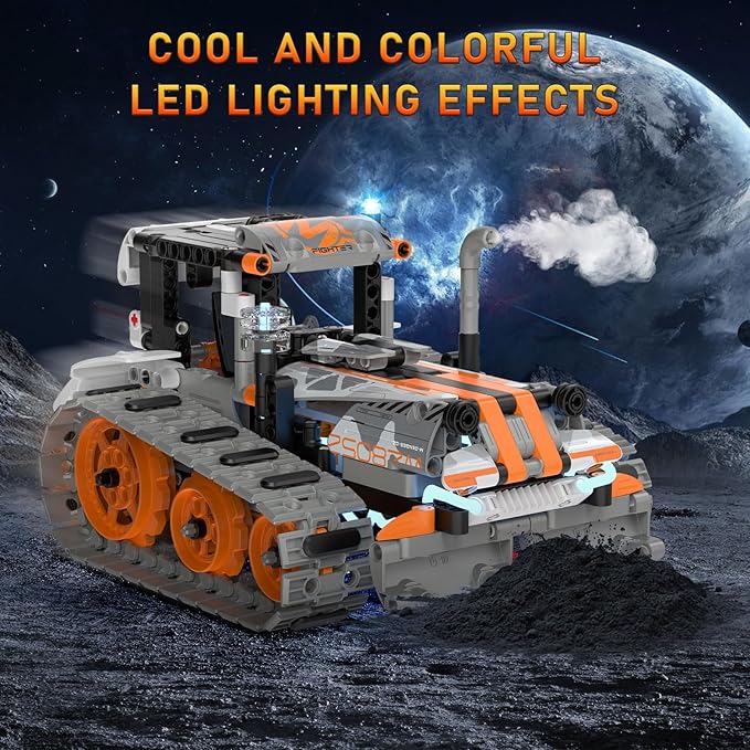 5in1 STEM Building Toys for Kids 6-14, Remote & APP Controlled Mech Robots/Heavy Tanks/Tracked Racer STEM Building Kit for Kid Science Learning, 552 Pcs DIY Building Blocks Set Gifts for Boys & Girls-CubbioJoy