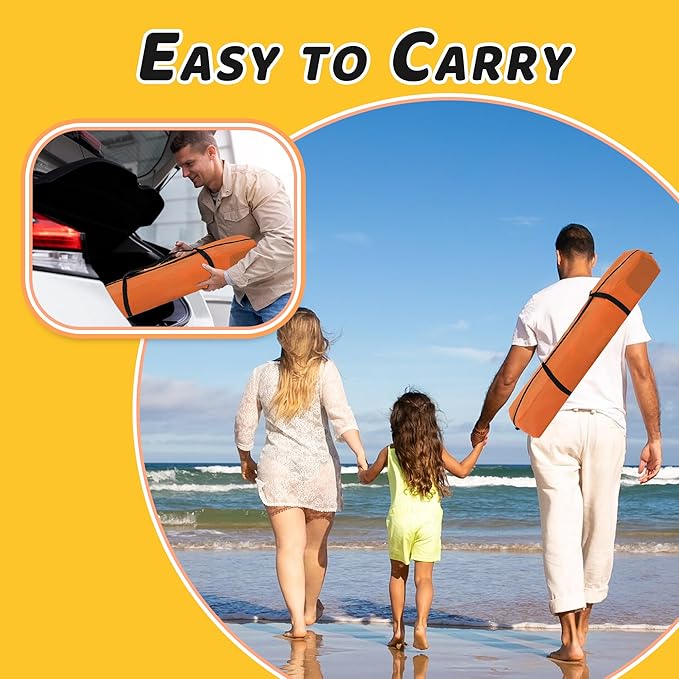 Baby Pop Up Playpen with Canopy, Pop Up Baby Pop Up Tent with Safety Lock, Portable Toddler Play Yard with Travel Bag, 6 Ground Stakes, 6 Sand Stakes-CubbioJoy