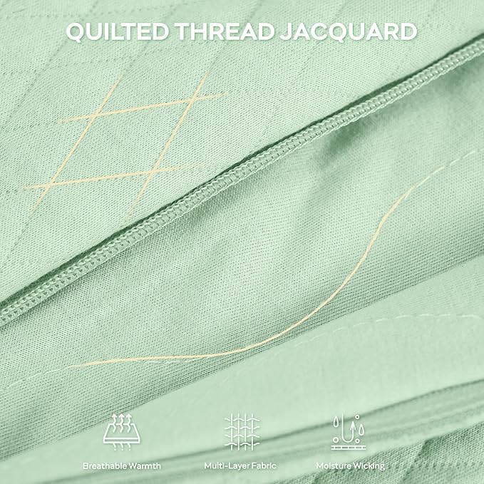 JELLYMONI Baby Sleep Sack TOG 2.5, 6-12 Months Winter Baby Wearable Blanket, 100% Cotton Infant Sleeping Sack 2-Way Zipper Warm Quilted Sleepsack-CubbioJoy