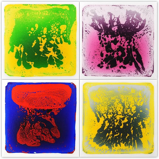 Art3d Liquid Sensory Floor Decorative Tiles, 11.8"x11.8" Square, 4 Tiles-CubbioJoy
