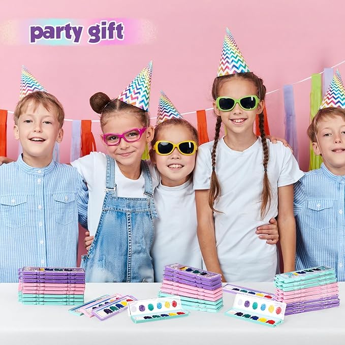 36 Pcs Unicorn Style Watercolor Painting Set 8 Washable Colors With Brush Watercolor Painting Set Gift Party Supplies Back To School Party Gift Exchange-CubbioJoy