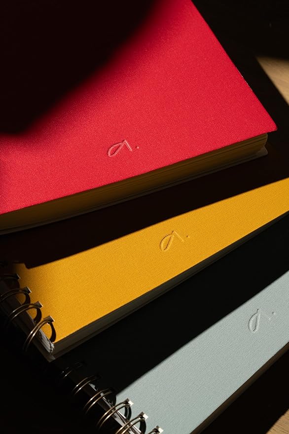 Anecdote Planner 2026 (8.5" x 10") Spiral Yearly Planner - 2026 Planner Weekly and Daily - Features a Library Buckram Cover, Brass and A4 Size Bleed-Resistant Paper - Organize All 52 Weeks. Start Anytime – Blossom-CubbioJoy