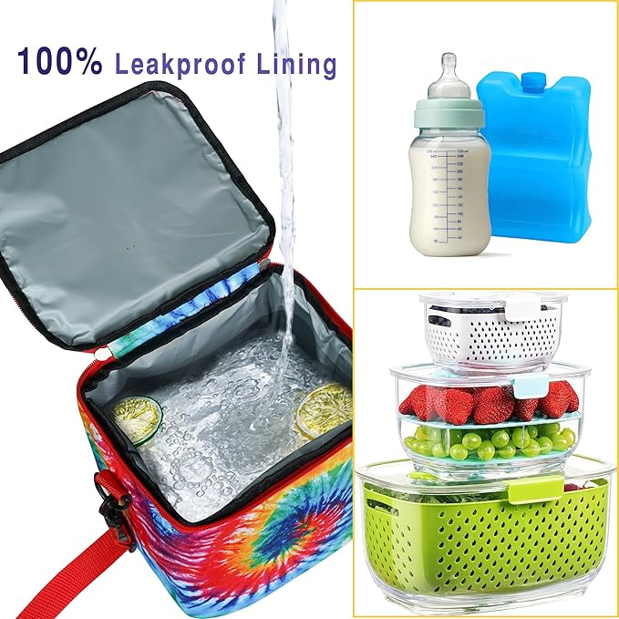 Breastmilk Cooler Bag with Ice Pack - Fits 4 Bottles Up to 9 Ounce - Insulated Baby Bottle Cooler on The Go with Strap-CubbioJoy