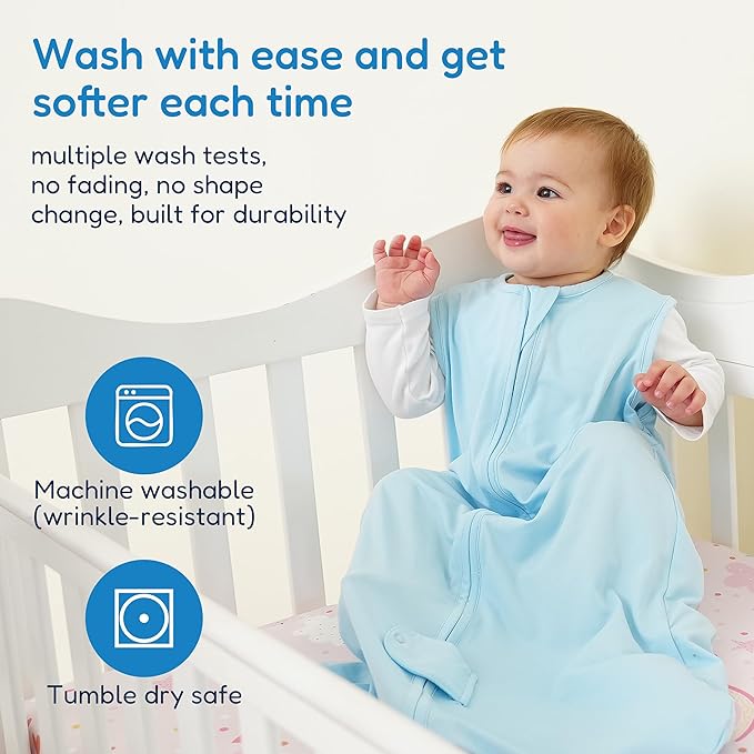 TotAha Cute Dinos Sleep Sack 6-12 Months 3 Pack, Buttery Soft Swaddle Transition Wearable Blanket Baby Sleeping Bag, 0.5 TOG-CubbioJoy