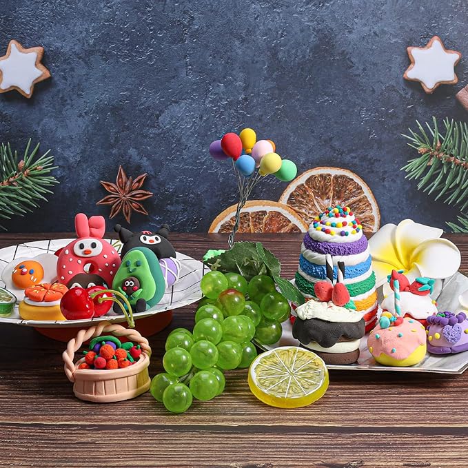 CiaraQ Modeling Clay Kit - 50 Colors Air Dry Clay with Sculpting Tools, Ideal for Crafting, DIY Projects. Easter/Halloween/Christmas Gifts-CubbioJoy