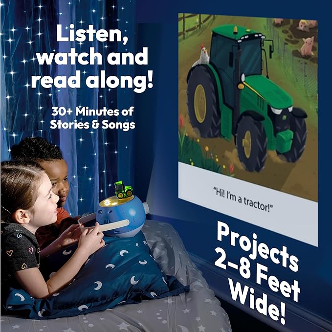John Deere Tractor Figurine Cartridge – Projects 5 Farm Stories and 5 Songs, Over 30 Minutes of Audio Content | Gift and Toy for Ages 3+-CubbioJoy