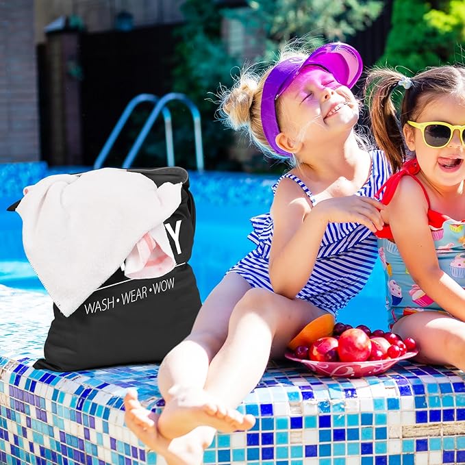 2 Pcs Large Travel Laundry Bag Waterproof Wet Dry Bag Washable Dirty Clothes Bag for Gym Clothes Laundry Wet Clothes Swimming Yoga-CubbioJoy